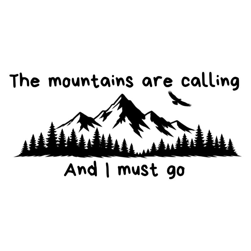 The mountains are calling, Berge, Wanderer