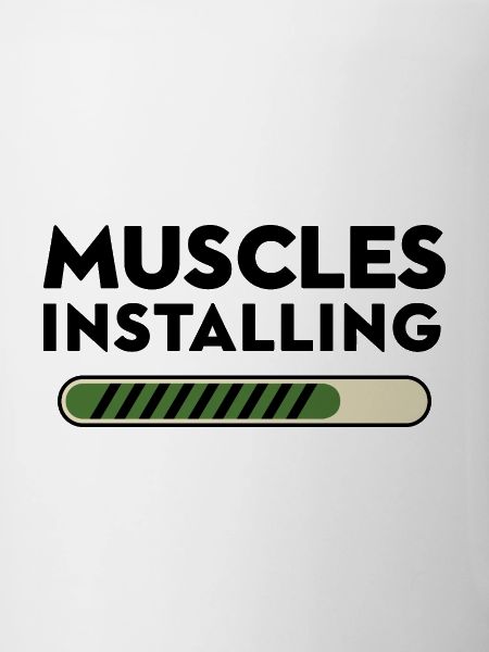 Muscles Installing Progress Bar Fitness Gym