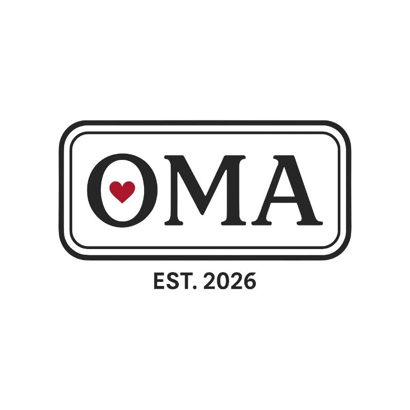 OMA EST. 2026 Stolze Großmutter Ankündigung