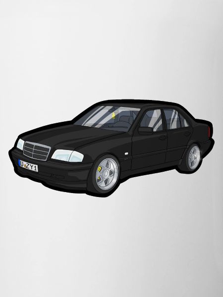 Black Luxury Car Cartoon