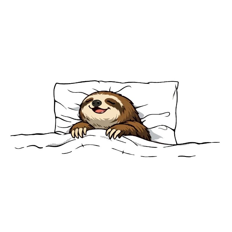 Sleeping Sloth – Cozy Chill Motif