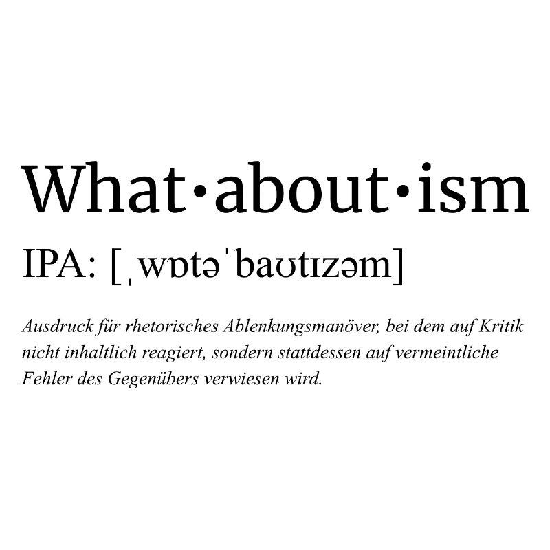 Whataboutism