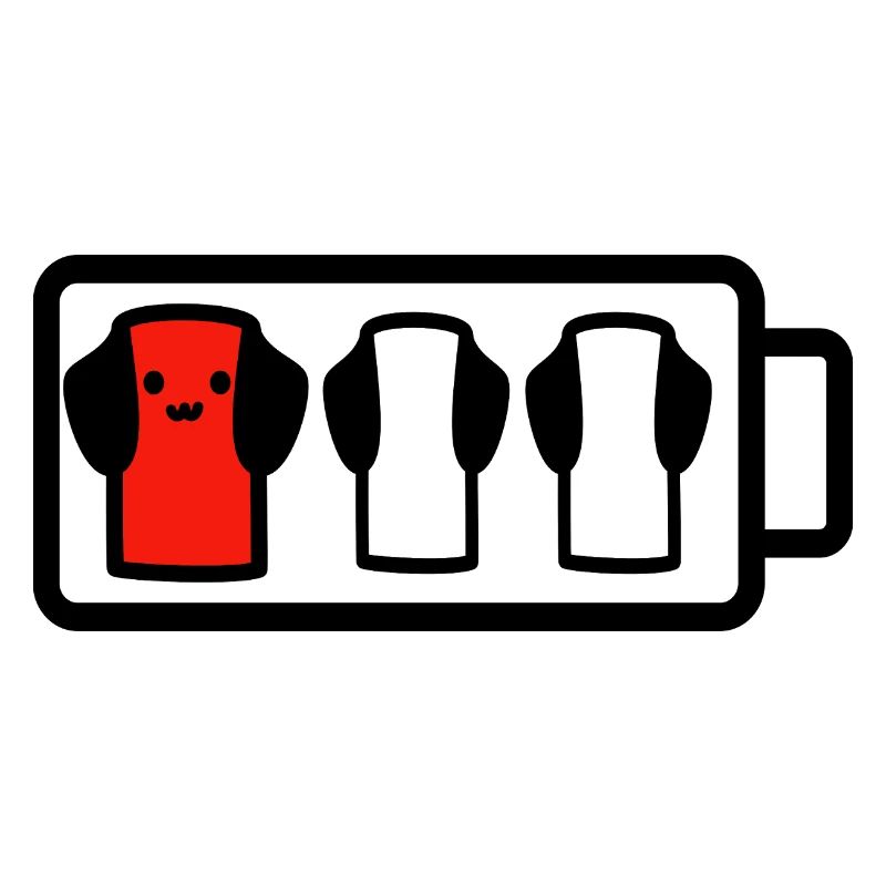 Chien à faible batterie