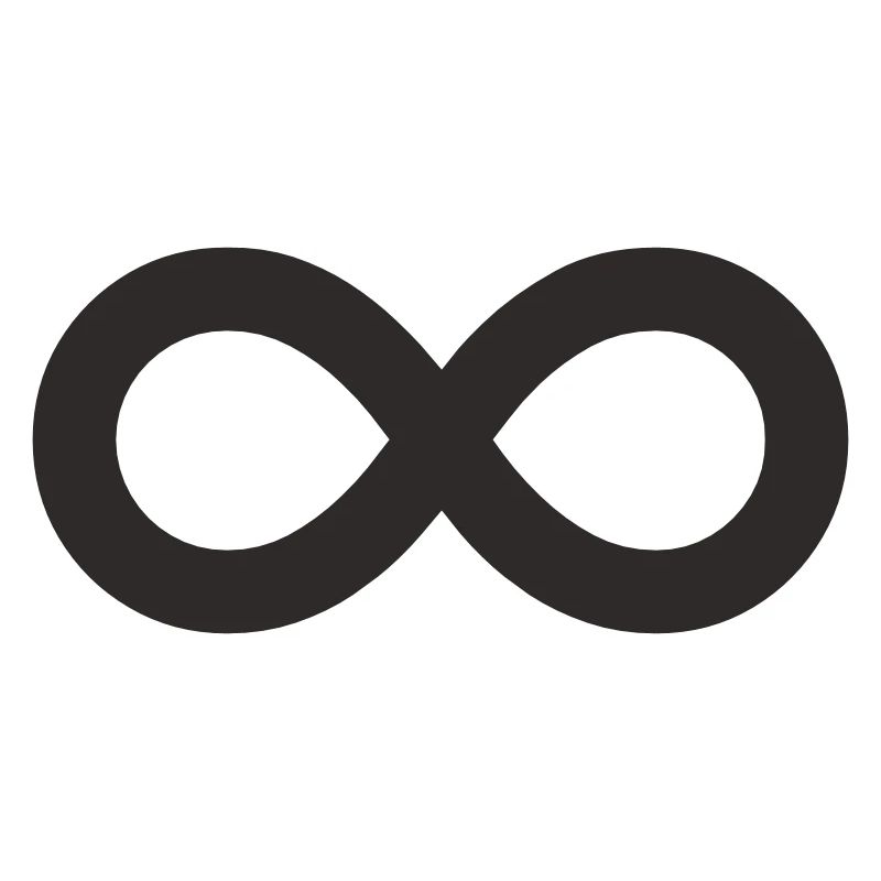 Unendlichkeitszeichen – Minimalistisches Infinity 