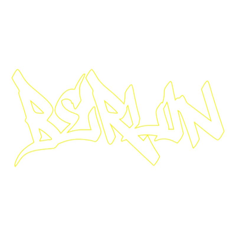 Lettrage marron graffiti de Berlin