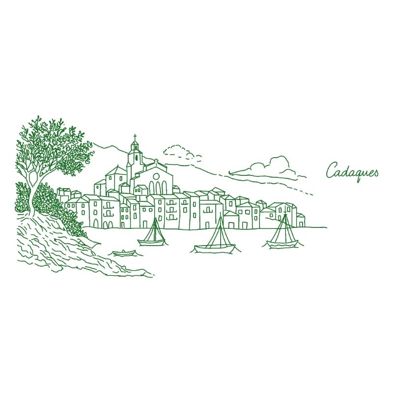 Village côtier vert, Cadaques