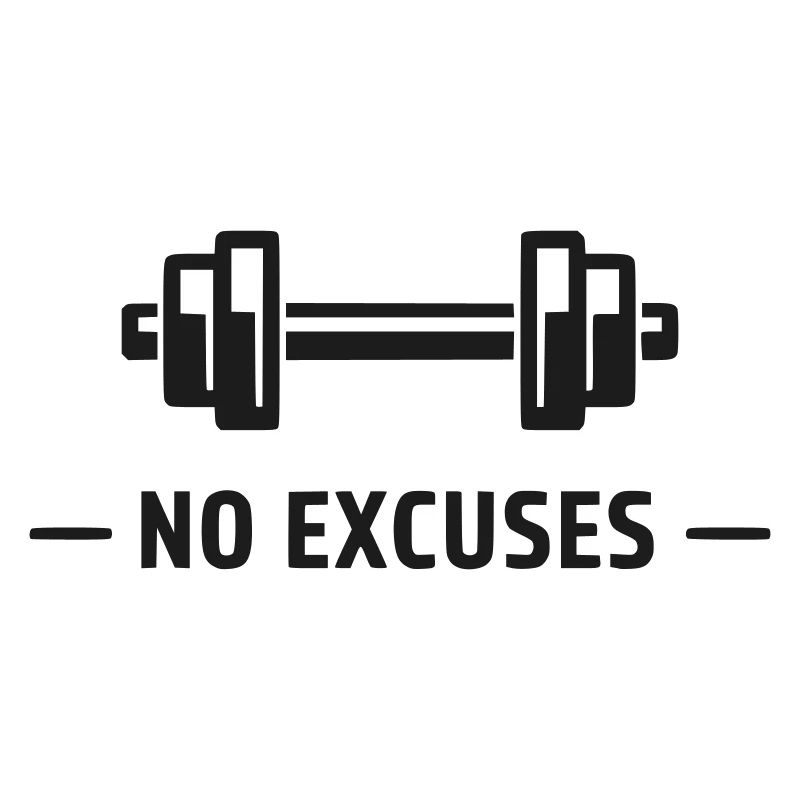 Motif haltère sans excuses
