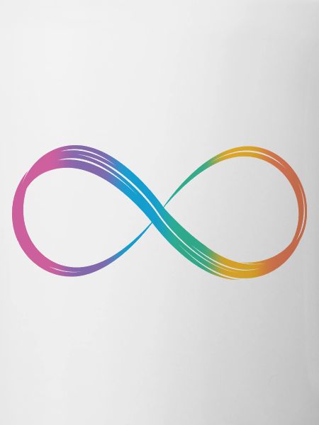 Unendlichkeitszeichen Regenbogen Autismus-Spektrum