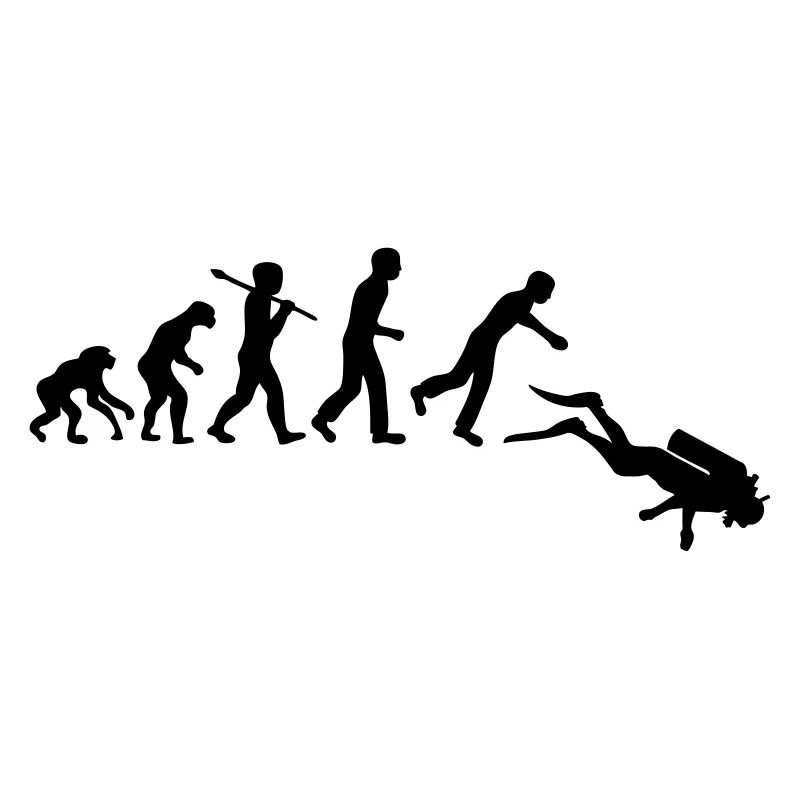 evolution des Menschen Tauchen