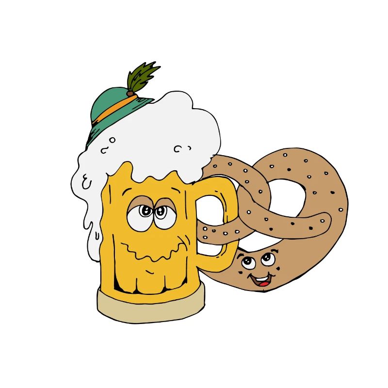 Bière et bretzel