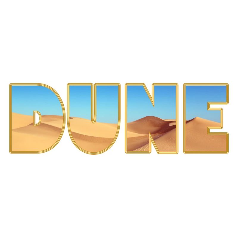 DUNE! Dune! Dune as a stylish font design!