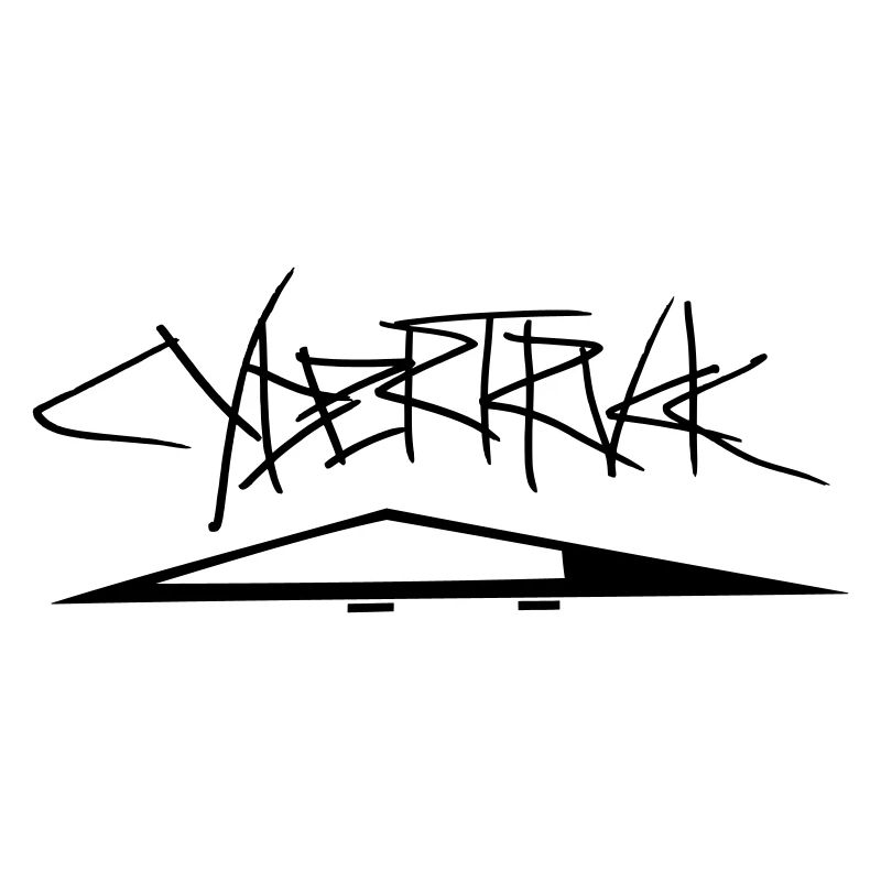 Cybertruck design with lettering