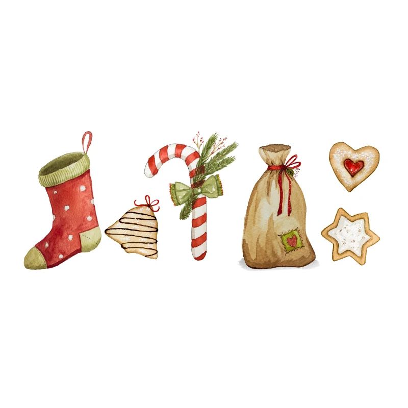 Conception de Noël - Noël, canne à sucre