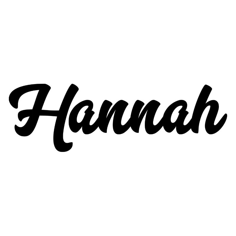 Hannah benutzerdefinierte Text Geburtstagsname