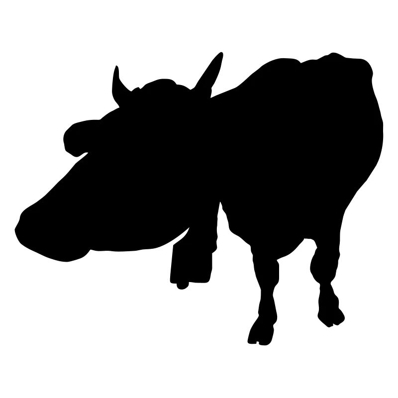 Brown cattle (1c, dairy cow, silhouette)