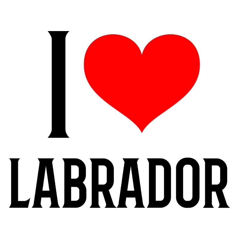 I heart labrador - j'aime mon labrador