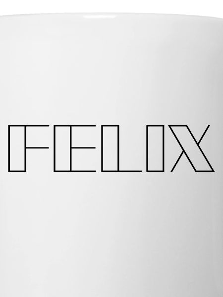 Name Felix Modern Schwarz