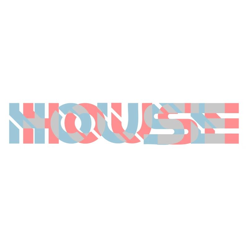 Logo de l’effet 3D de la maison