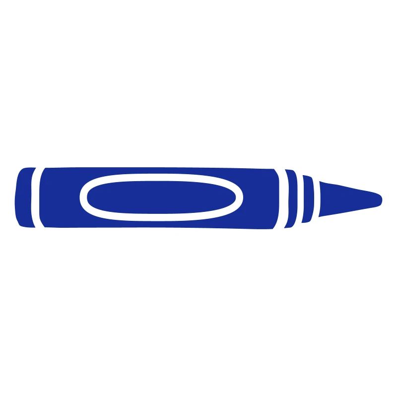 Blue wax crayon cool design