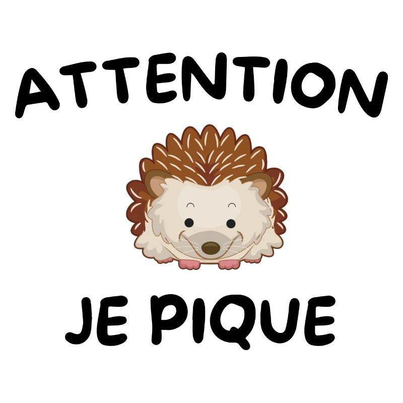 Attention je pique - hérisson mignon -idée cadeau