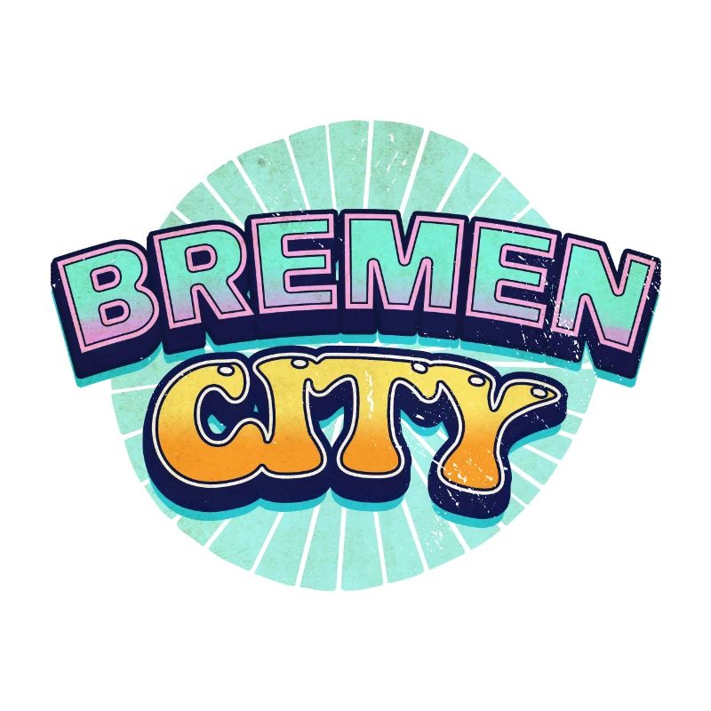 Bremen Germany City Font Pop Art Comic