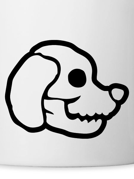 Skull Dog Halloween Skeleton
