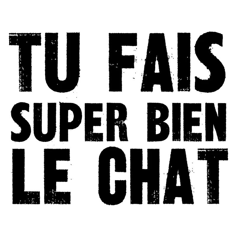 tu fais super bien le chat