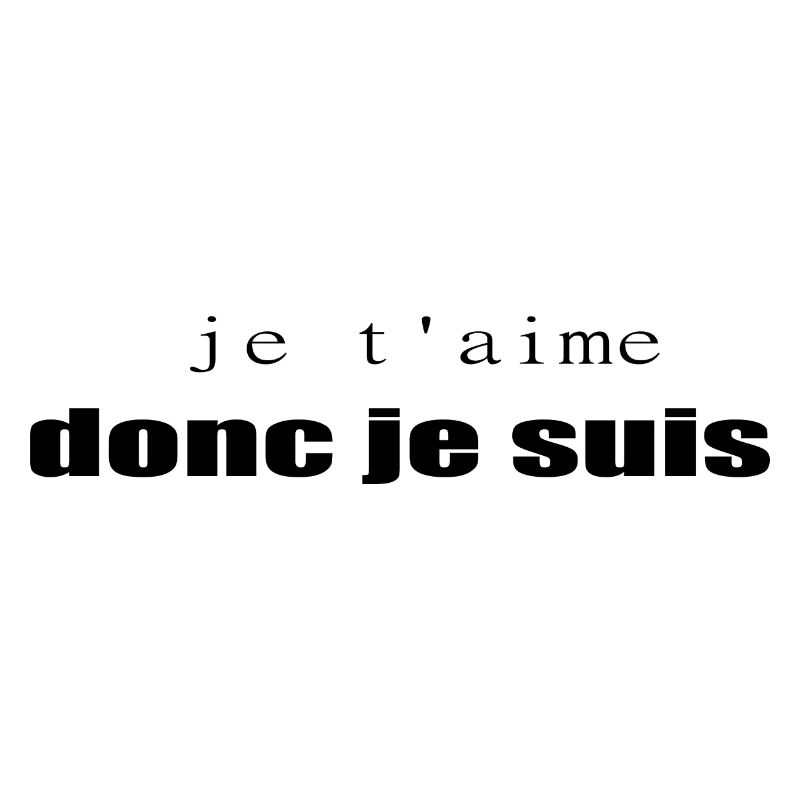 Tshirt Saint Valentin Je T’aime Donc Je Suis