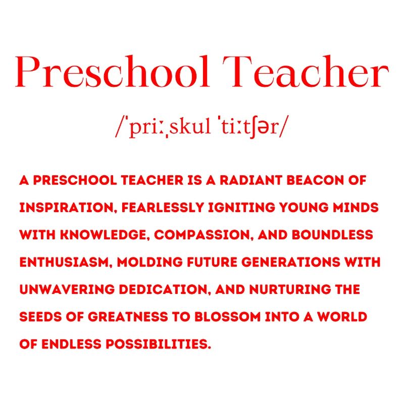 Vorschullehrer Definition