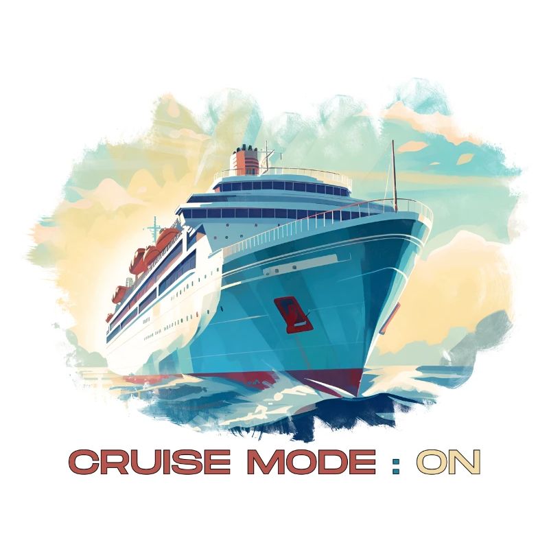 Cruise mode enabled. A stylish pattern for holidays.