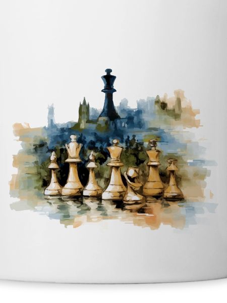 Oil on chess canvas