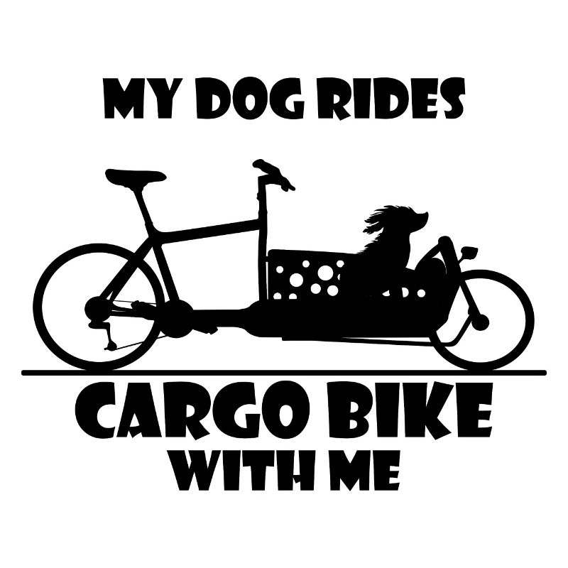 Vélo cargo, vélo cargo, chien, vélo cargo