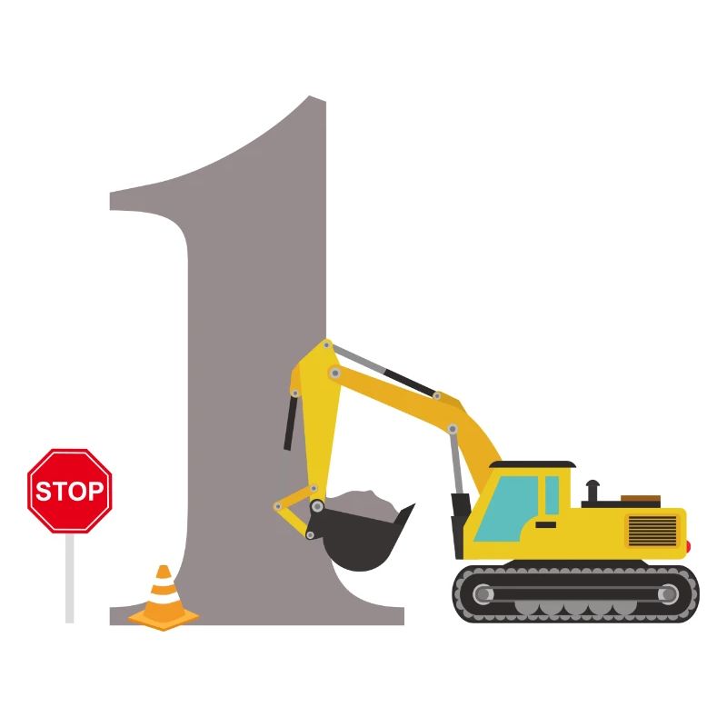 1st anniversary excavator