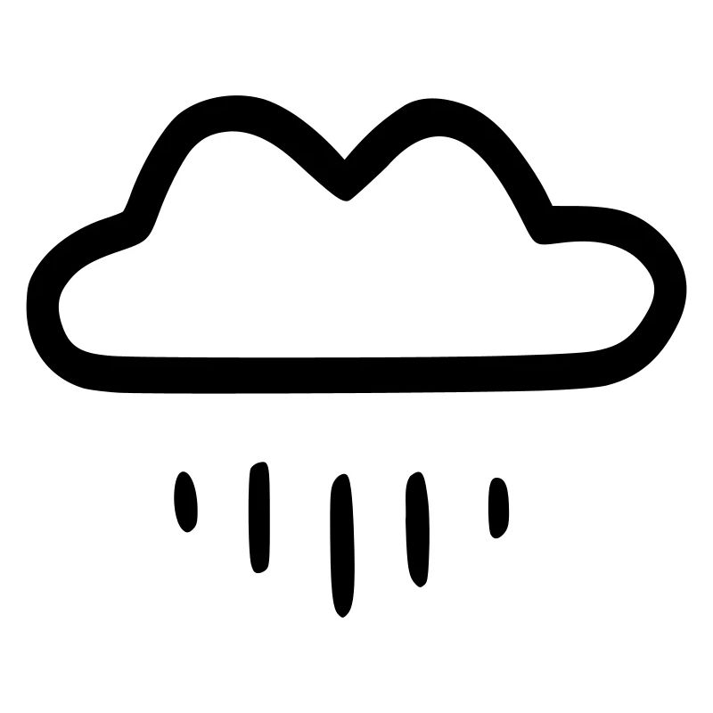 Nuage de pluie simple