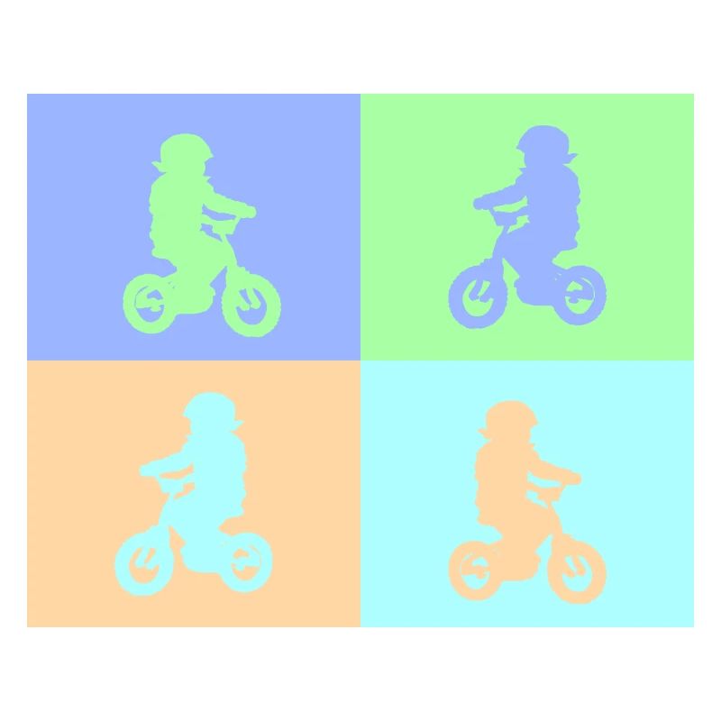 Junior Biker Pop Art pastel