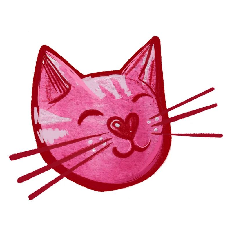 Chat chaton rose