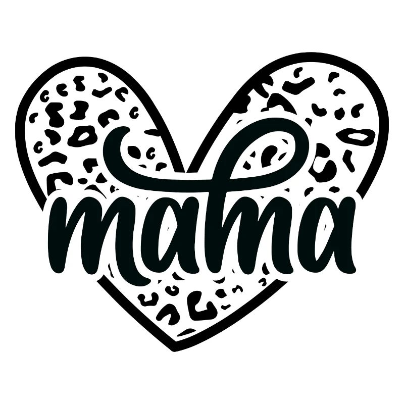 Maman Cœur Léopard