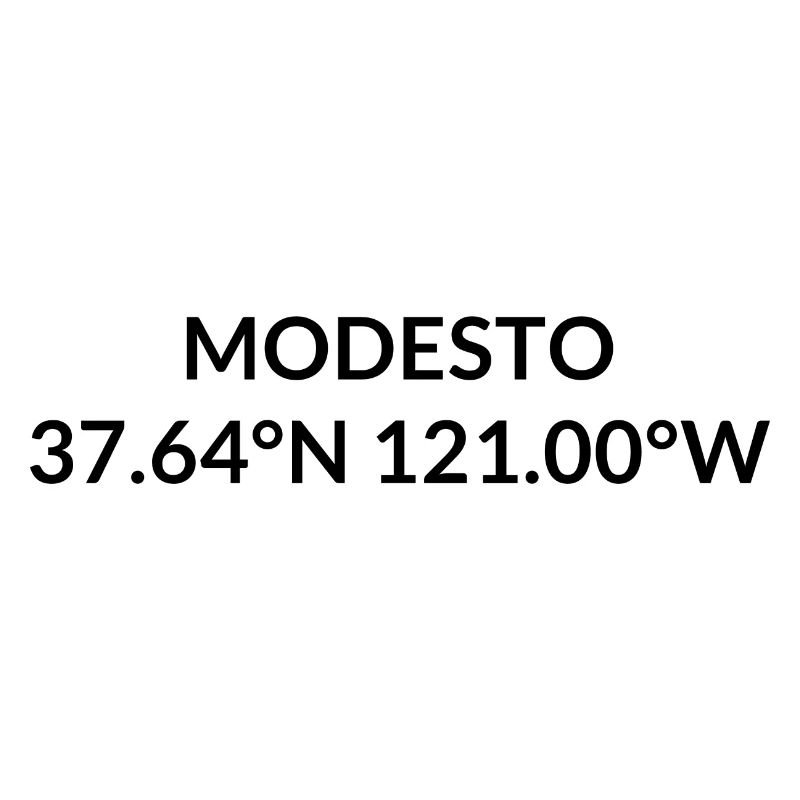 Modesto, California, USA Coordinates