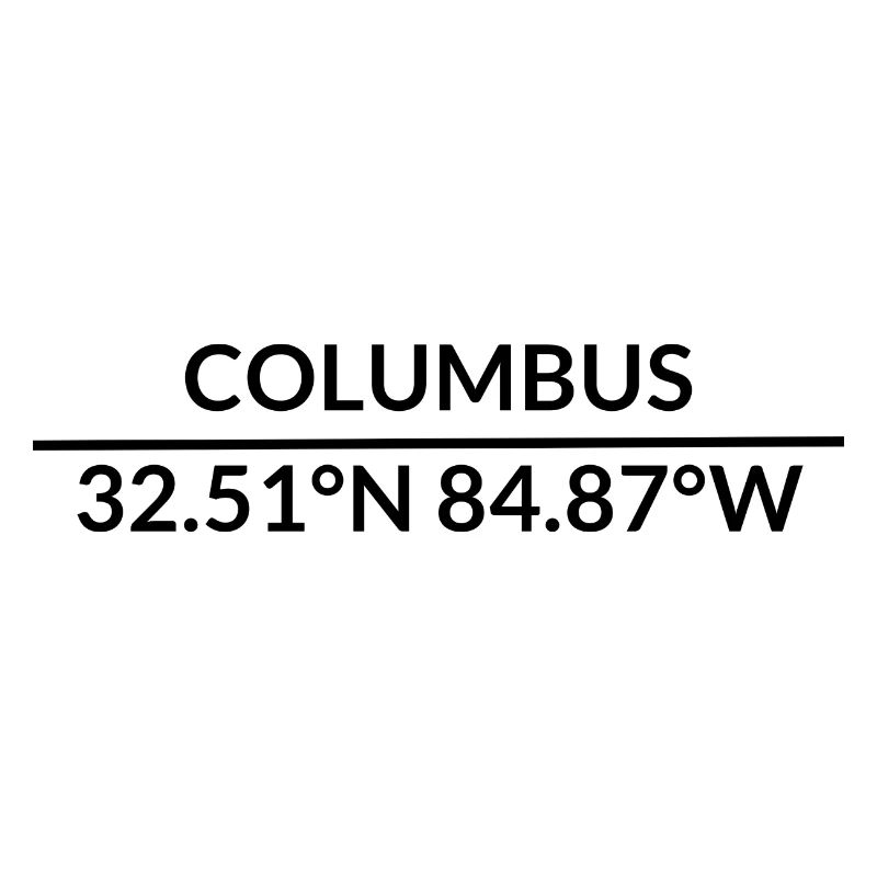 Columbus, Georgia, USA Coordinates