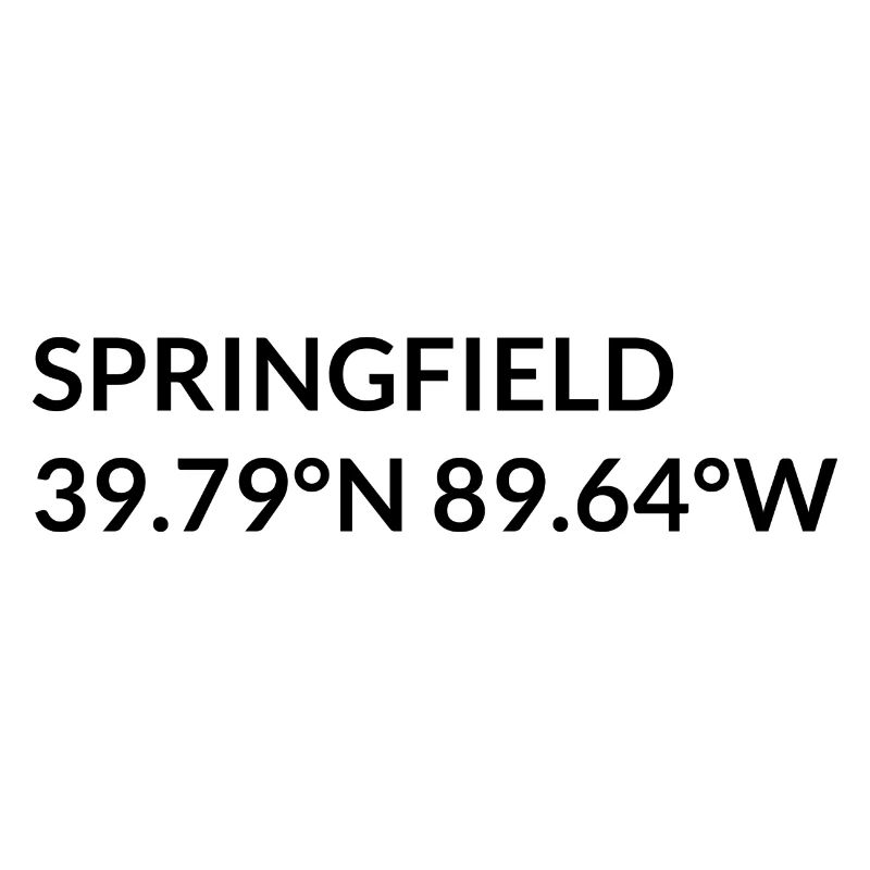Coordonnées Springfield, Illinois, États-Unis