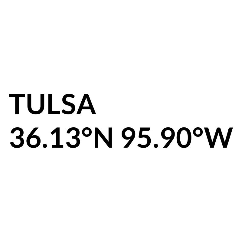 Tulsa, Oklahoma, USA Coordinates