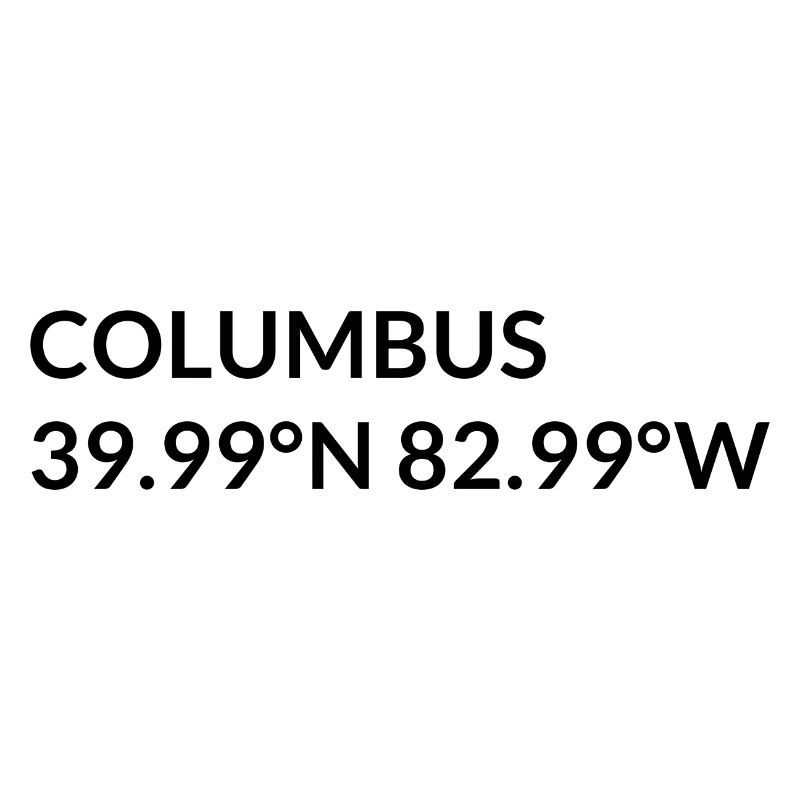 Columbus, Ohio, USA Coordinates