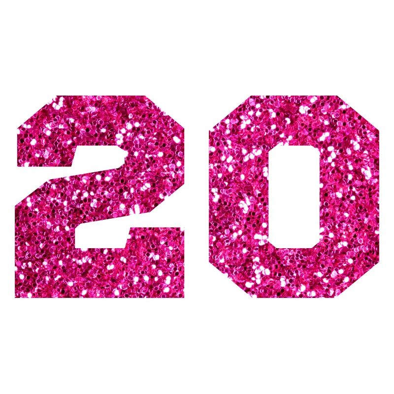 Nummer 20 Pink Glitter - 20-jähriges Jubiläum