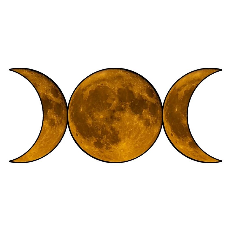Wicca de la Triple Lune - Déesse en Or