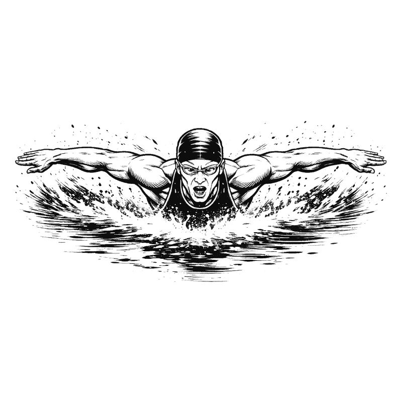 Flotter dans un puissant style Comic Ink