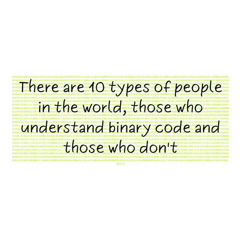 Binary humor: 10 types of people
