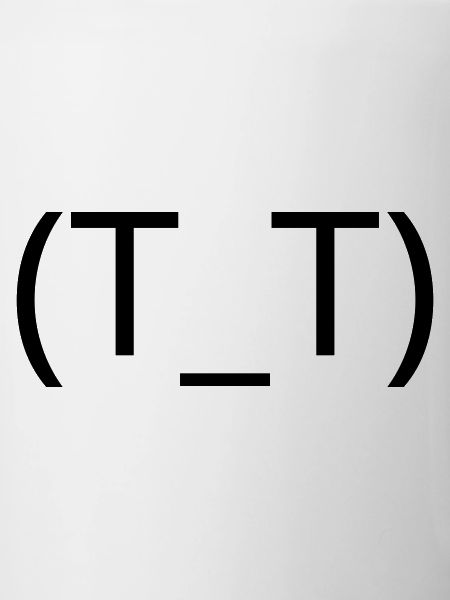 Crying Emoticon (T_T) Anime Tears
