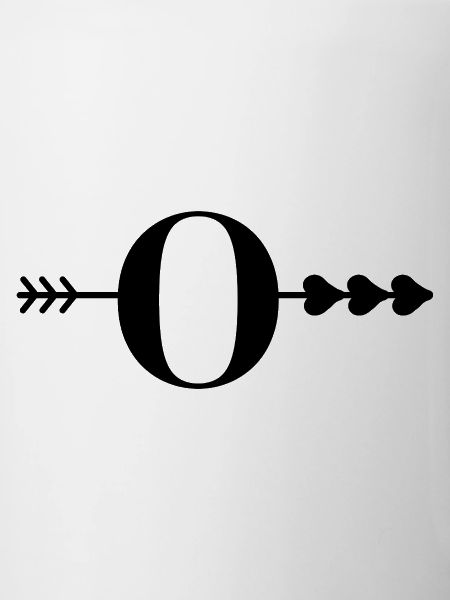 Buchstabe o Pfeilherz