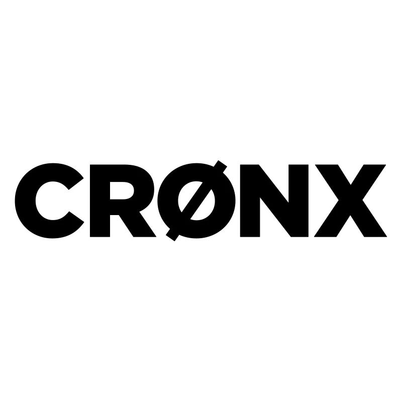 Cronx Brand Tee - Black/Neon Orange