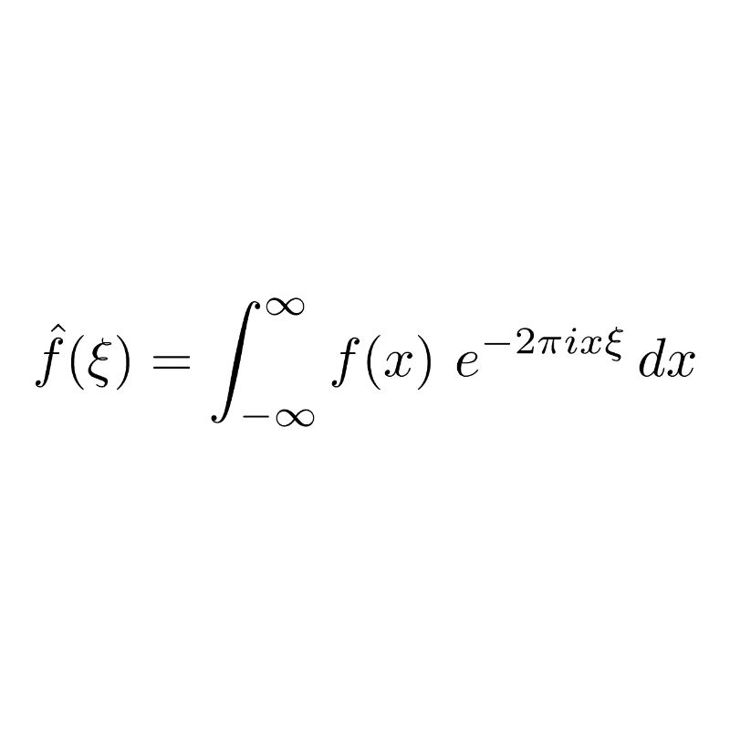 Fourier transformation